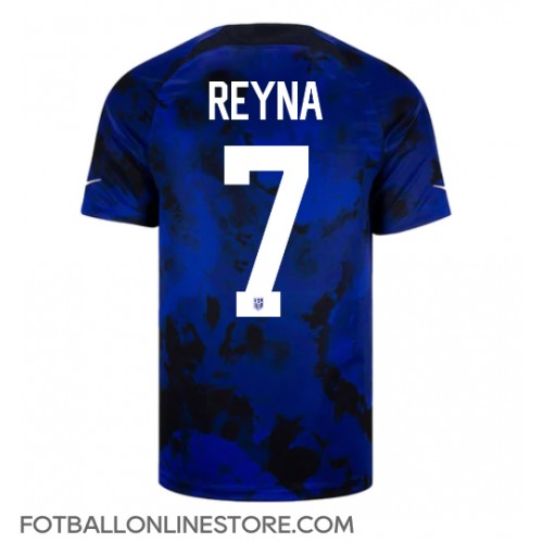 Billige forente stater Giovanni Reyna #7 Bortetrøye VM 2022 Kortermet